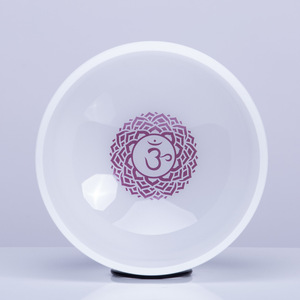 7 Chakra Crystal Singing Bowl Set Chakra Sign Symbol 7 Paternoster cristallo di quarzo smerigliato campane tibetane mazzuolo <span class=keywords><strong>e</strong></span> O-ring - Product Image 6