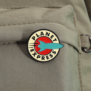 Sci Fi nave espacial esmalte Pin dibujos animados planeta <span class=keywords><strong>Express</strong></span> broche Anime estilo insignia joyería regalo suministro al por mayor - Product Image 3