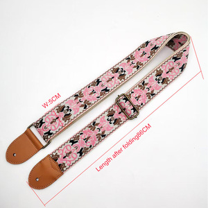 Correa de Guitarra con Logotipo Bordado Personalizado, Elegante Regalo para Músicos, Correa de Hombro Ajustable y Ancha para Guitarra Eléctrica - Product Image 2