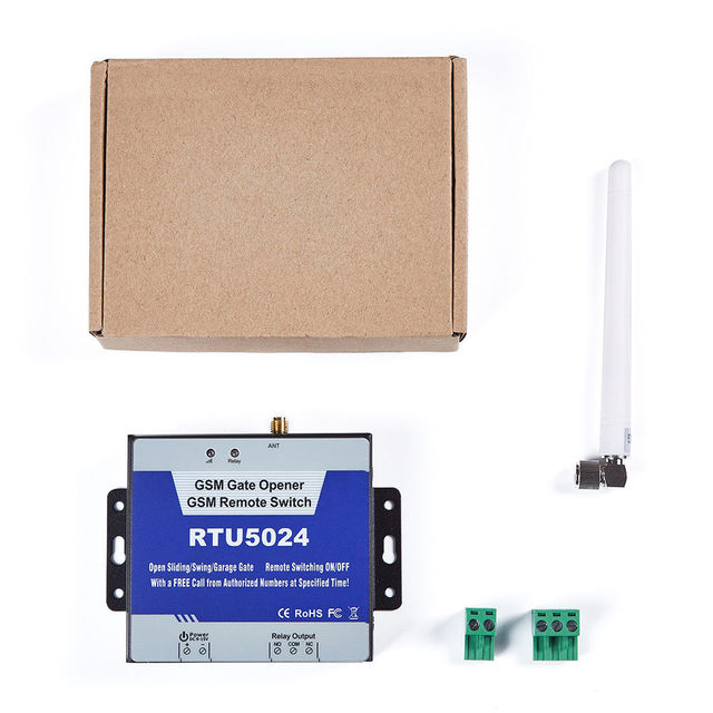 RTU5024 GSM Gate Opener Relay Switch Wireless Remote Control Barrier Shutter Garage Door Opener