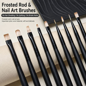 Ensemble de pinceaux pour gel UV acrylique, multifonction, pour estompage ombré, peinture précise, outil pour salon de manucure professionnel, manucure DIY - Product Image 4