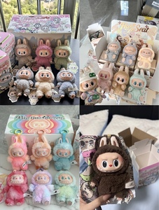 LABUBU Mini Original Mystery Boxes V2 Caja Sorpresa Juguetes de Peluche Big Into Energy Muñecas de Vinilo con Cara de Macaron Pin para el <span class=keywords><strong>Amor</strong></span> - Product Image 4