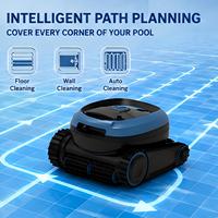 Nettoyeur de piscine robotisé sans fil JR9, navigation intelligente, aspirateur automatique pour piscine, nettoyage du fond, des parois et de la ligne d'eau