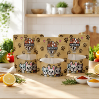 Sacs personnalisés imprimés pour aliments pour chiens, emballage plastique, pochette verticale refermable avec fermeture éclair pour l'emballage d'aliments pour animaux de compagnie, sacs pour aliments pour chats