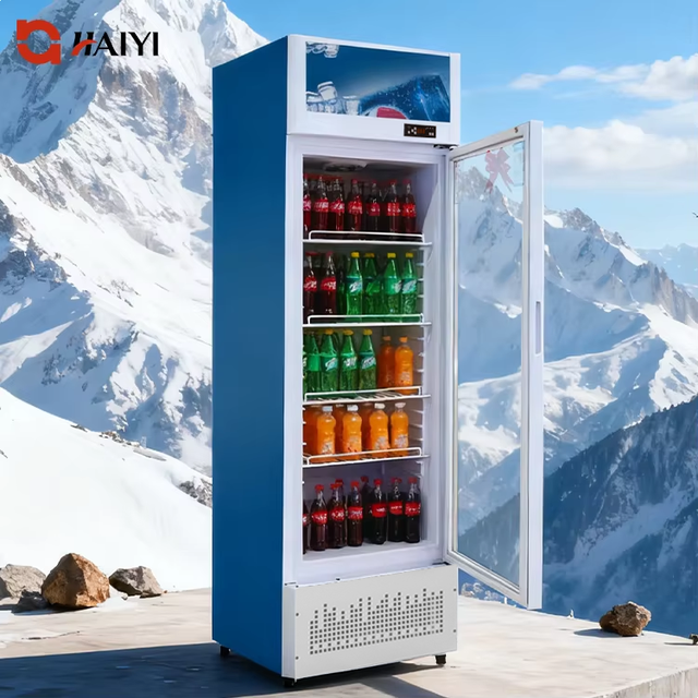 Supermarket Refrigerator Vertical Beverage Refrigerator Refrigerated Display case Beverage Cooler for Milk