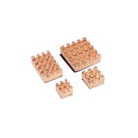 Dissipateur thermique en cuivre pur pour Raspberry Pi 4B / 3B, dissipateur thermique en cuivre pour puce CPU, mémoire MOS