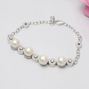 S925 Silver Women's Coarse Crystal <b>Bracelet</b> DIY Empty Accessories Semi-Finished 537 <b>Bead</b> <b>Bracelet</b> - Product Image 1