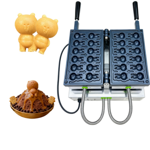 เครื่องทำแพน<span class=keywords><strong>เค้ก</strong></span>รูปหมีขนาดกะทัดรัดแบบใช้ในเชิงพาณิชย์ พร้อมเตาทำวาฟเฟิลแบบพลิกด้วยมือ ใช้ความร้อนไฟฟ้าเคลือบสารกันติด สำหรับร้านกาแฟและอาหารเช้า - Product Image 6