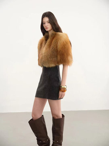 Usine Directe En Gros Pardessus Hiver Femmes Véritable Manteau De Fourrure Femmes Fourrure De Renard Naturelle - Product Image 2