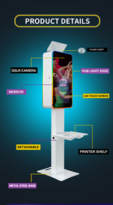 Cabina de Fotos DSLR con Espejo Mágico de Autoservicio para Eventos y Fiestas de Bodas, con Pantalla Táctil de 21.5 Pulgadas y Luz de Flash Integrada - Product Image 5