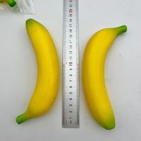 Jouet anti-stress imprimé couleur style influenceur en forme de banane (Polyuréthane) pour la relaxation et les farces - Décoration et présentation - Vente en gros