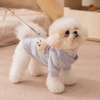 Nuevo Otoño Invierno Premium cachorro perro ropa camisas tracción sudaderas algodón gato ropa para mascotas