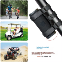Support de bouteille d'eau pour vélo avec sangle pour haut-parleur Bluetooth, mini-sangle élastique double en polyester/nylon pour guidon, crochet de cyclisme