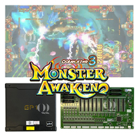 QIQU 75%-85% Payout Ocean King 3 Plus Thunder Dragon Monster Awaken Software Kartu Kesulitan untuk Permainan Ikan GP1 Asli