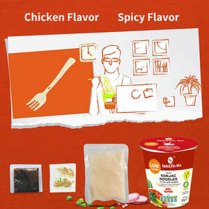 Keto cibi all'ingrosso istantanea tazza di pollo spaghetti istantanei Pasta Ramen - Product Image 4