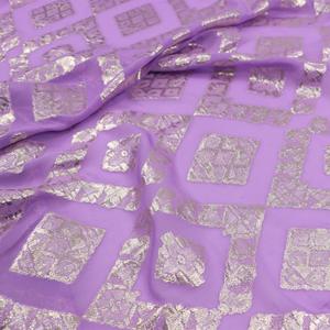 Tissu en soie métallique imprimé tendance, vente chaude dans les pays occidentaux, georgette de luxe, vert brillant, lurex élégant pour vêtements <span class=keywords><strong>homme</strong></span> et femme - Product Image 4