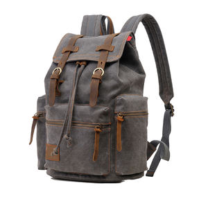 Muzee Vintage Sac à dos de voyage antivol pour hommes Sac à dos décontracté en toile lavée - Product Image 2