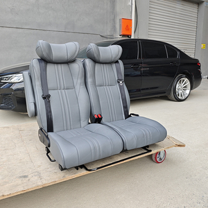 Sièges rotatifs en cuir PU pour deux personnes avec fonction coulissante pour un espace supplémentaire, siège amovible pour fourgonnettes Sprinter et <span class=keywords><strong>camping</strong></span>-cars - Product Image 6