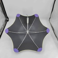 Nouveau parapluie droit à coins arrondis avec logo personnalisé, design spécial, bande réfléchissante et sécurité