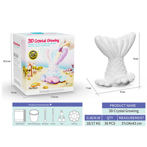 Juego Educativo STEAM para Niños, Kit de Cultivo de Cristales 3D, Sirena y Unicornio, Cultiva tus Propios Cristales, Juguetes de Ciencia e Ingeniería - Product Image 2