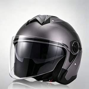 Casque de moto modulable DOT avec double visière, certifié DOT, 3/4 visière, léger, en ABS, pour homme et femme - Product Image 1