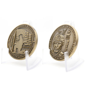 Custom <span class=keywords><strong>Metal</strong></span> Craft Antike vergoldete Zink legierung Emaille Souvenir 2D 3D geprägte Herausforderung Münze - Product Image 3