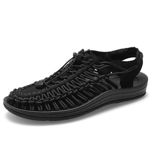2022 Fashion New <b>Elastic</b> Non-slip Casual Beach <b>Sandals</b> Hand-woven Men's <b>Sandals</b> - Product Image 4