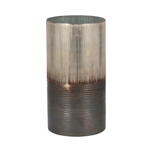 Vaso in vetro testurizzato bicolore per l'arredamento del soggiorno, elegante centrotavola decorativo per la casa, vaso per fiori. - Product Image 1