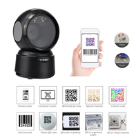 Lecteur de codes-barres 1D 2D mains libres Scanner de plate-forme de numérisation d'écran pour entrepôt POS PC Librairie USB Qrcode Scanner
