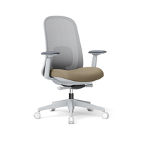 Chaise de bureau moderne en maille avec hauteur réglable et pivotante, support lombaire ergonomique, accoudoirs réglables, chaises de travail
