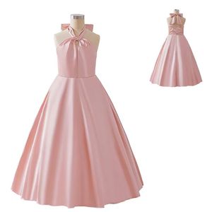 Cô gái công chúa ngọt ngào hoa mùa hè lớp taffeta Bow <span class=keywords><strong>Puffy</strong></span> <span class=keywords><strong>Net</strong></span> váy thiết kế áo dài bé gái Dresses - Product Image 1