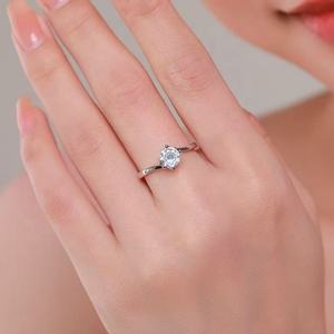 OEM <span class=keywords><strong>de</strong></span> alta calidad Plata <span class=keywords><strong>de</strong></span> Ley 925 <span class=keywords><strong>anillos</strong></span> <span class=keywords><strong>de</strong></span> dedo clásicos mujeres elegante barato Vintage boda Cubic Zirconia anillo <span class=keywords><strong>de</strong></span> <span class=keywords><strong>promesa</strong></span> - Product Image 2