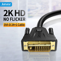Cable DVI Macho a Macho Digital 1080P de 25M/30M con Revestimiento de PVC, Conductor Chapado en Oro, Caja Negra para HDTV y Computadora