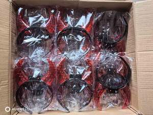 Accessoires de fête d'Halloween promotionnels, cornes de <span class=keywords><strong>diable</strong></span> LED clignotantes, <span class=keywords><strong>corne</strong></span> de bœuf rouge, couronne en cristal ABS, bandeau lumineux personnalisé avec logo - Product Image 6