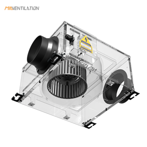 Ventilador de techo comercial para restaurantes y cafeterías Ventilación con conductos de 1500 m³/h con control de 3 velocidades y bajo ruido - Product Image 6