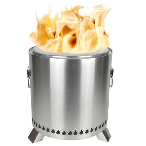 <span class=keywords><strong>Chimenea</strong></span> de fuego de acero inoxidable para jardín exterior de 38cm de alta calidad, <span class=keywords><strong>chimenea</strong></span> de leña redonda ecológica casera con combustible de leña - Product Image 5