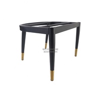 Pièces durables enduites noires de chaise de cadre de base de chaise de jambes de chaise de salle à manger de quatre jambes contemporaines