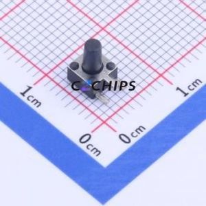 ST-1109-3-7 Tactile Switch Through hole Component (THT) Switch Single Pole Single Throw Round Button 2.5N Right Angle Insert - Product Image 1