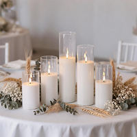 Décorations de table pour événements de mariage en gros de Mermei : fleurs artificielles et bougies LED pour la décoration de mariage
