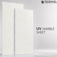 Panneau en marbre UV grand format, design et épaisseur au choix, pour la décoration des couloirs et des zones de réception d'hôtels, vente en gros d'usine