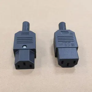 批发IEC C13电源线连接器IEC 320 C13母插头可布线电源连接器3针10A /250V