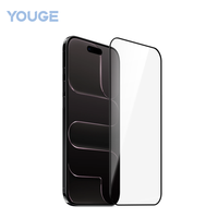 Protection d'écran en verre trempé anti-traces de doigts pour iPhone 16 Pro Max, confidentialité anti-espion, dureté 9H, facile