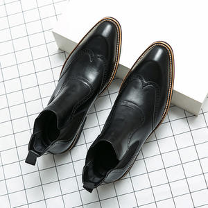 Botas para hombre más vendidas, botas de trabajo británicas de caña alta a la moda, zapatos casuales de caña media versátiles para hombre - Product Image 5