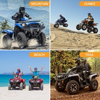 Housse de VTT pour extérieur de patio, housse de 4 roues résistante à l'eau avec boucle, housse de quadruple anti-UV anti-poussière et anti-vent