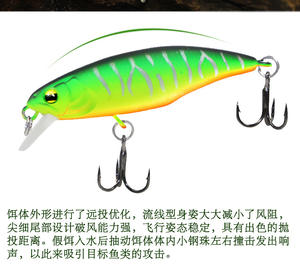 52mm 4.5g truite appât naufrage ruisseau <span class=keywords><strong>Tricoroll</strong></span> 55S Cana De Pescar poisson-chat méné <span class=keywords><strong>leurre</strong></span> dur appât <span class=keywords><strong>leurre</strong></span> pêche leurres appât - Product Image 2