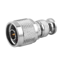 Adaptateur RF BNC mâle vers N mâle 50 Ohm, connecteur coaxial en cuivre massif pour systèmes radio et antennes