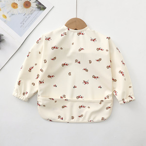 Bavoirs <span class=keywords><strong>pour</strong></span> bébés garçons et filles, bavoirs d'alimentation <span class=keywords><strong>pour</strong></span> enfants, <span class=keywords><strong>tablier</strong></span> à manches longues <span class=keywords><strong>pour</strong></span> tout-petits - Product Image 2