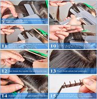Kit de machine à extensions capillaires 6D 3ème génération, outil de connexion électrique intelligent 6D-3, connecteur capillaire invisible à boucle fine