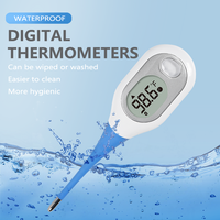 Termometer Digital Kelas Medis Langsung dari Pabrik Bersertifikasi CE Termometer Tubuh Pintar Bluetooth Prediktif Tahan Air