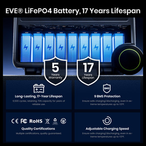 Générateur d'énergie solaire Fossibot F7200 3000W 7200W 5222.4Wh avec batterie Lifepo4, station d'alimentation portable pour la maison et l'extérieur - Product Image 5